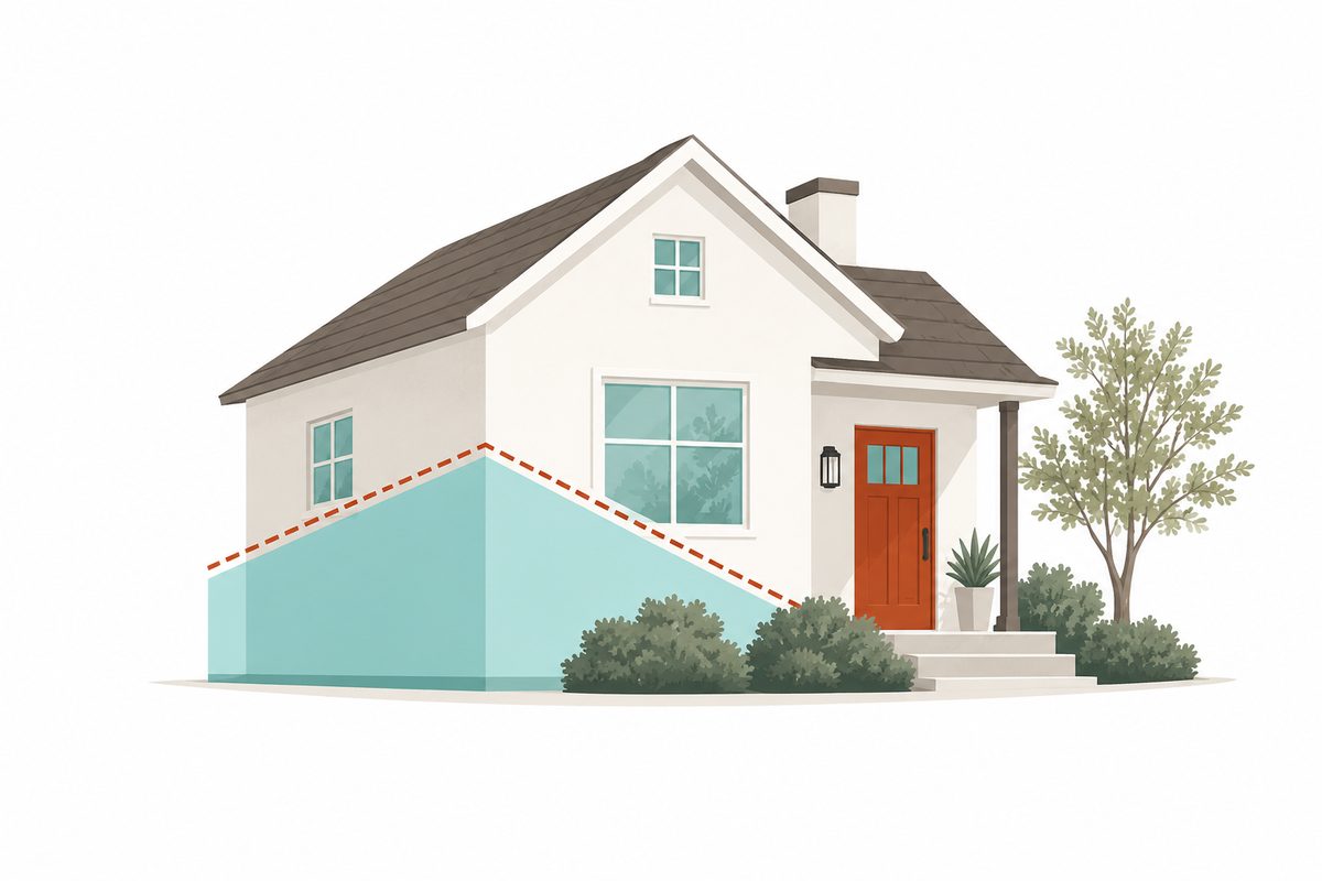 Illustration of a house representing a HECM reverse mortgage in Oregon